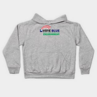 VOTE BLUE for the ENVIRONMENT Kids Hoodie